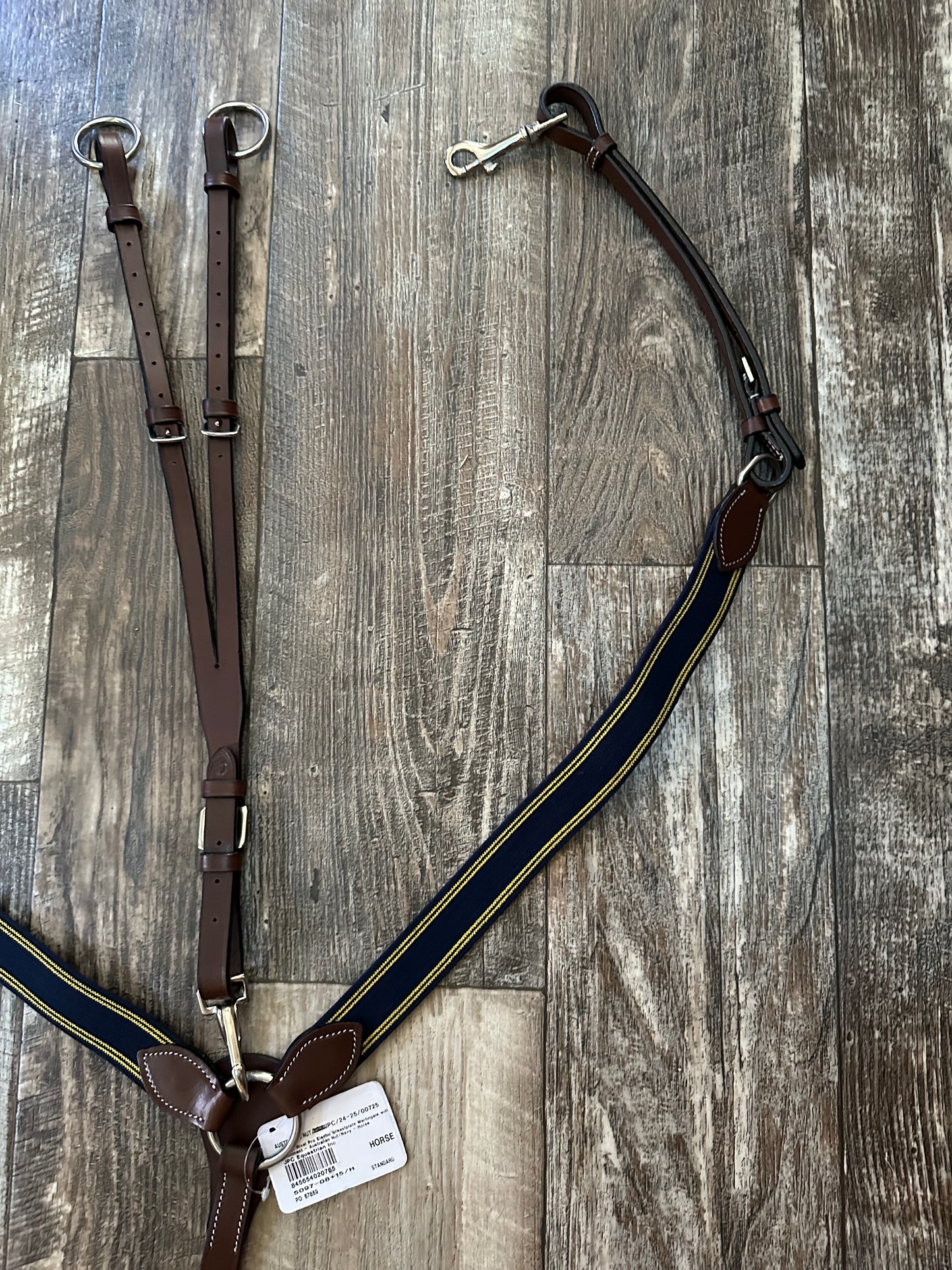 HDR Three Point Elastic Breastplate with running attachment